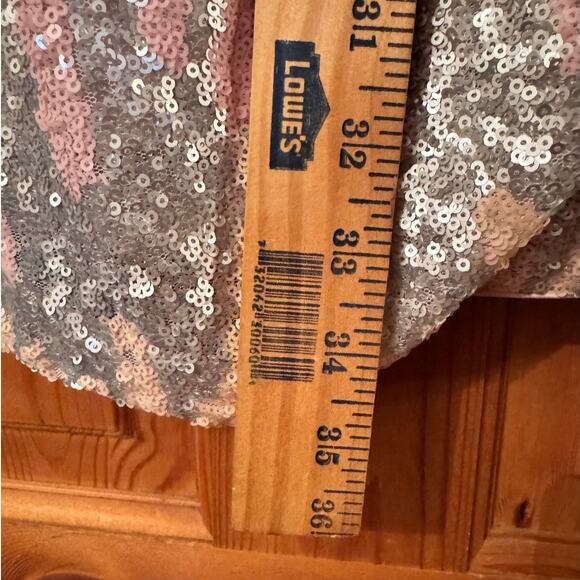 ASOS Ever New sequin drape mini dress in pastel ombre - Picture 9 of 10